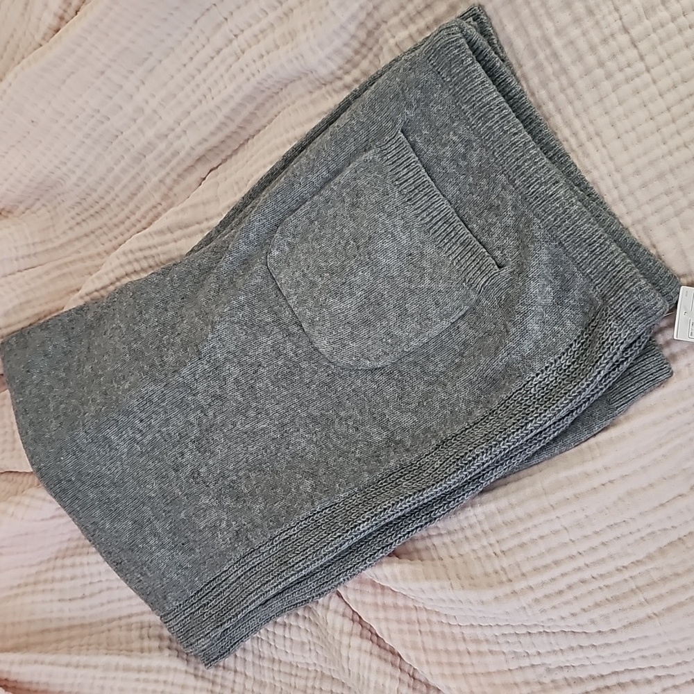 NWT Auden Gray Sweater Knit Wide Leg Pants size 1X